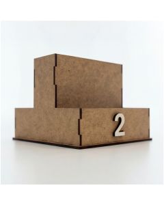 Kit 5 Porta Comanda Numerado em MDF com Divisórias Organizador de Mesa Restaurante Lanchonete