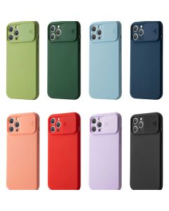 Capa De Proteção Da Lente Câmera Deslizante Do iPhone Macia TPU À Prova De Choque Para 13 13Mini 13PRO MAX