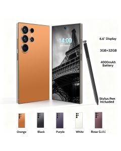 Smartphone 4G Desbloqueado com Caneta Touch 6,6 Polegadas 3GB+32GB Expansível 128GB Dual SIM Reconhecimento Facial