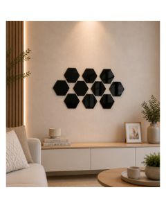 Hexágono kit com 10 Placas 20x23 mdf cru de 3mm