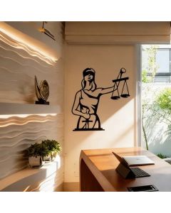 Quadro decorativo para escritórios | direito | Deusa da justiça em MDF 3MM - acompanha dupla face