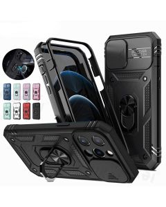 Capa De Câmera Para Serviço Pesado Construída Em 360 ° Estojo iPhone 13 Pro Max 12 11 Protetor De Grau À Prova De Choque