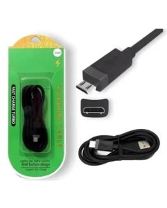 Cabo Fast Charge Turbo V8 25w ULTRA RAPIDO E RESISTENTE