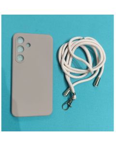 Capa Aveludada para Samsung S24 com a cordinha avulsa