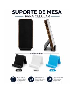 Suporte de Mesa para Celular Apoio de Smartphone Base Universal Portatil