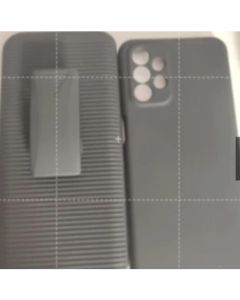 Capa Suporte Cintura GALAXY A52 Belt Clip adaptado com capa de silicone preta
