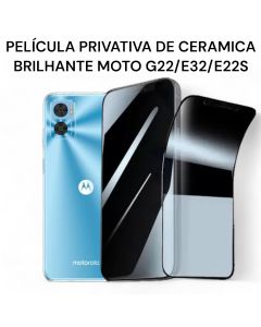 Película de Cerâmica Privativa Brilhante Moto G22/ E32/E22S