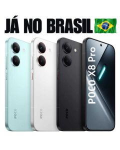 Celular Poco X8 Pro 5G Com NFC 512GB ou 256GB Tela 6.59" Versão Global Câmera 50MP Bateria 6500mAh