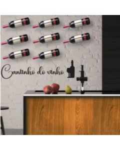 Cantinho do vinho decoracão de ambientes em mdf 3mm acompanha dupla face