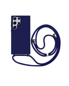 Capa Silicone com Alça Ajustável para Samsung S - Azul
