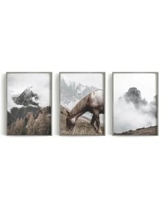 Quadro Decorativo cavalo Amimais  , decoração casa Quadro Decorativo Cavalo tamanho grande Decoração para sala casa cozinha quarto Quadro decorativo Cavalo Moderno Decoração sala Quarto Retro arte #19