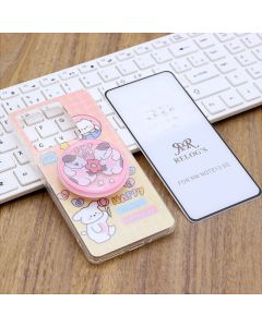 Capa Estampada Suporte Para RM NOTE 13 5G com Película Vidro 3D