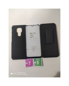 Capa Capinha Motorola Moto G9 Play e Moto G9 Xt2083-1 + Suporte Cintura Clip Belt+ película de vidro