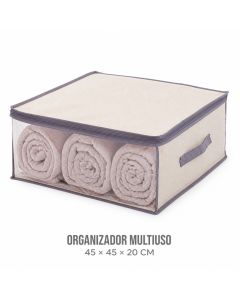 Organizador Multiuso Paramount com Visor e Zíper 45x45x20cm