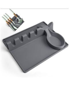 Descanso Suporte De Silicone Para Utensílios Antiderrapante Para Cozinha Tapete De Colher 20,3x26