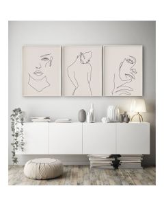 Quadro Decorativo Abstrato mulheres linhas , decoração casa Quadro Decorativo linhas Minimalistas tamanho grande Decoração para sala casa cozinha quarto Quadro decorativo Mulheres abstrata Moderno Decoração Corpo Retro arte #76