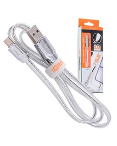 Cabo Carregador Usb Fast Turbo Tipo-c Prata 1 Metro Rápido
