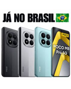 Celular Poco M8 Pro 5G Com NFC 512GB ou 256GB Versão Global Câmera 50MP Bateria 6500mAh Original
