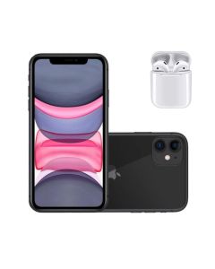 Vitrine Apple Iphone 11 Preto 128gb Camera dupla 12MPx + Fone Bluetooth