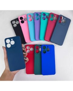 Capinha Para Realme C61/C63 / Capa Case Silicone Aveludada Colorida Forrada (CF26)