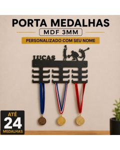 Porta Medalhas Personalizado Com Nome | Suporte Para Medalhas todos os esportes em MDF 3MM