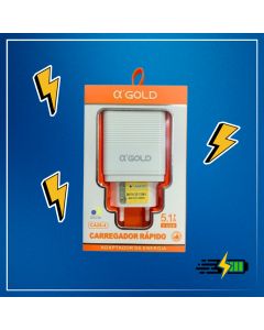 Adaptador Turbo 5.1A 2 Entradas USB - A'Gold