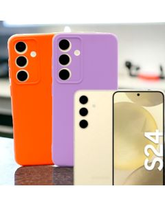 Capa Silicone Aveludada Modelo Galaxy S24