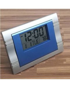 Relógio Digital 19x13.5 Despertador De Mesa Ou Parede Com Calendário E Temperatura Decorativo