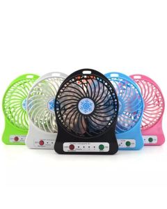 Mini Ventilador (600030) Portátil Recarregável Usb 3 Velocidades Lanterna