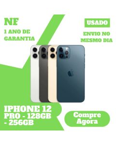 Usado: Apple iPhone 12 PRO 128GB 256GB 512GB Desbloqueado 1 Ano De Garantia