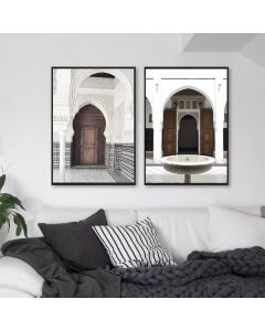 Quadro Decorativo árabe, Marrocos Porta Velha Mesquita, quarto decoração casa Quadro Decorativo Islâmica, Subhanallah, Bismillah tamanho grande Decoração para sala casa cozinha quarto Poster decorativo  abstrata Moderno árabe, Marrocos Retro arte #14