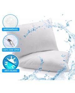 Capa protetora de travesseiro fronha Profissional 100% Impermeável Teka protetc- Envio Imediato