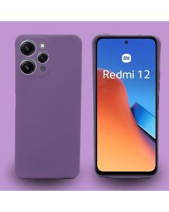 Capa Silicone Aveludada XM Redmi 12 4G Com Pelicula 3D