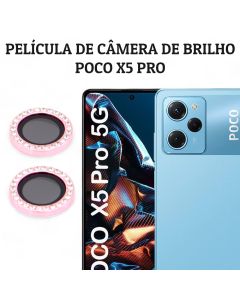 KIT (2 peças) Película câmera Diamante Para Poco X5 PRO Película protege Brilhante