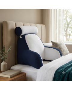 Travesseiro Encosto Leitura Cama Sofá Fibra Silicone Velboa ou Almofada Encosto Anatômico Apoio Lombar Costas Velboa