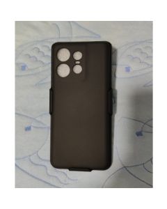 Capa Suporte Cintura Case Motorola Moto EDGE 50  Pro Preta Com Capa de Silicone da Camurça