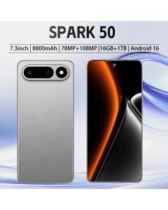 Novo SPARK 50 Smartphone Android 5G Tela Grande Câmera HD Reconhecimento Facial Dual SIM