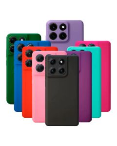 Kit 2X1 Motorola Moto G47 5G / G37 - Capa Silicone Aveludada Colorida + Película Frontal Ceramica 9D