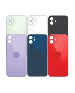 Tampa Traseira Vidro Para iPhone 12 Com Furo Maior