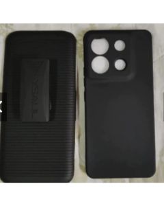 Capa Suporte de Cintura para Motorola Moto G15 com capa camurça