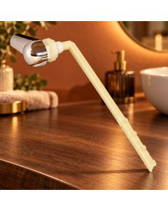 Alavanca Frontal Cromada Astra AF/R para Caixa Acoplada Reparo de Descarga para Vaso Sanitário