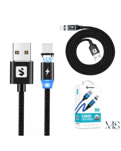 Kit C/2 Cabo Magnetico Trançados Para V8 , j3 Prime, Lenovo, Usb E Micro-usb - B16v8