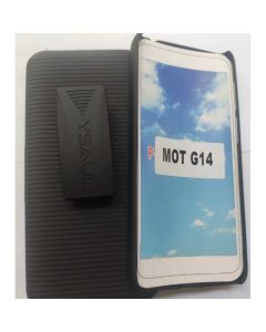 Capinha Capa Suporte Cintura Pra Motorola Moto G14 Preta