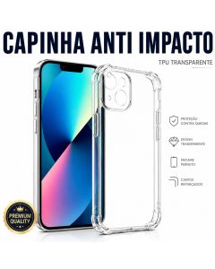 Capinha Anti Impacto iPhone Capa de Silicone Transparente TPU Capinha Protetora Flexível