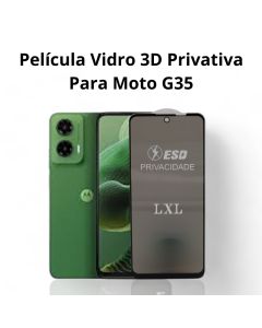 Película Vidro 3D Privativa Para Moto G35