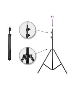 Tripé Aluminio 2.10 Metros Para Anel Ring Light Camera Para Gravar Videos Fotos Youtuber Tik Tok