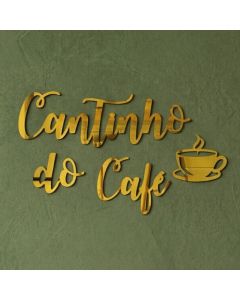 Decoração Parede Cantinho do Café Acrílico Espelhado Cozinha Gourmet Dourado Prata Rose Gold Letreir
