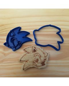 Cortador Sanduiche Molde pão para lancheira Lanche sonic Infantil Molde + Marcador Divertido  9cm