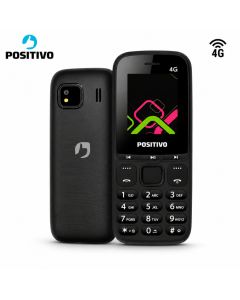 Celular Simples Positivo P26 4G Dual Chip Tela 1,8" Bluetooth Rádio FM Lanterna Bateria 1000mAh