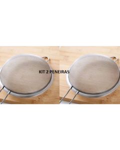 OFERTA KIT 2 Peneira Peneiras Coador Coadores De Suco Inox Multiuso Universal Vários Tamanhos